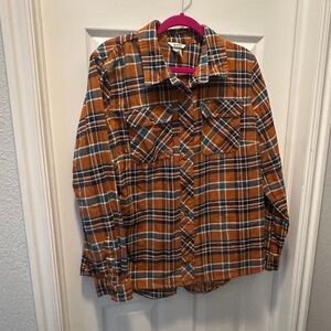 Men's Burlyweight Flannel Relaxed Fit Shirt-XL-Blue-Duluth Trading